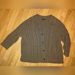 Quince 100% Organic Cotton Oversized Cable Knit Sweater
